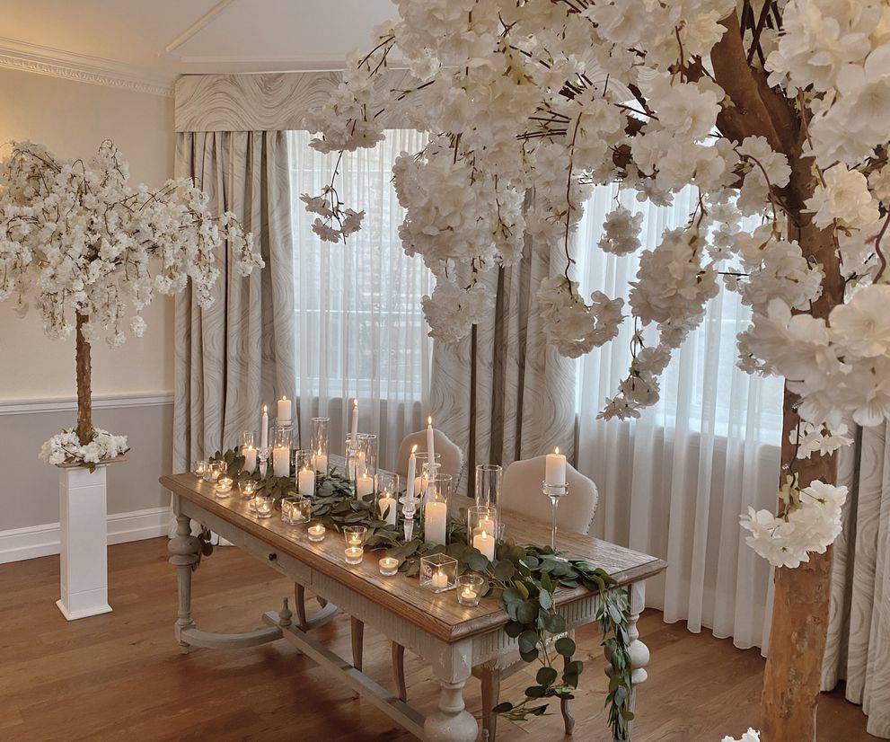 Blossom Tree Wedding Ceremony Decor in Manchester and Cheshire