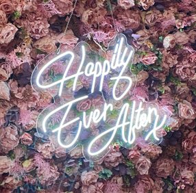 Happily Ever After Wedding Neon Sign Hire in Cheshire & Manchester