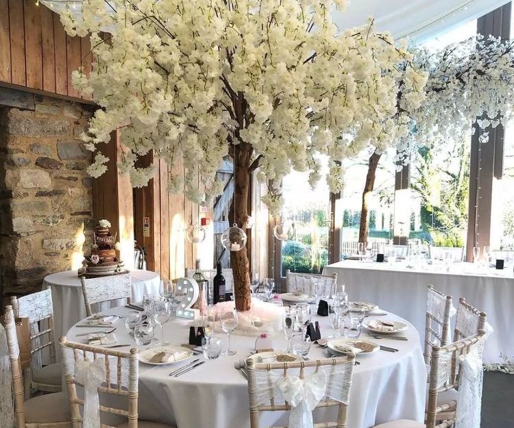 Blossom Tree Table Centre Pieces for Weddings in Manchester