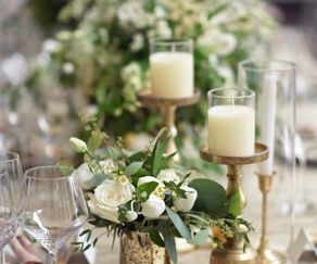 Wedding Top Table Candle Styling & Floral Ideas