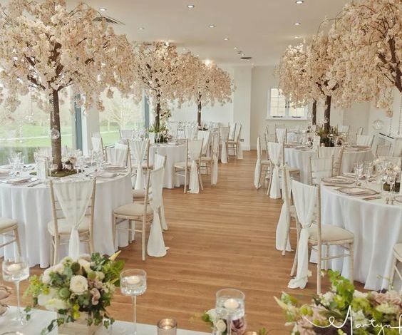 Cherry Blossom Wedding Centre Pieces in Cheshire & Manchester