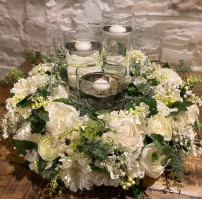 Rustic Floral Foliage Wedding Centre Pieces To Hire in Cheshire & Manchester